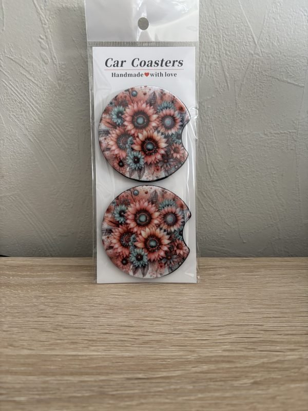 Flower Car Coasters