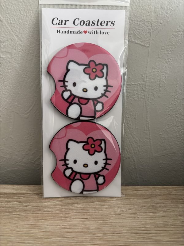 Hello Kitty Car Coasters