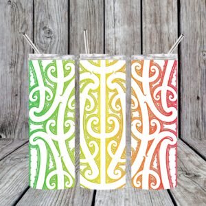 Maori-Inspired Rasta Stainless Steel Tumbler