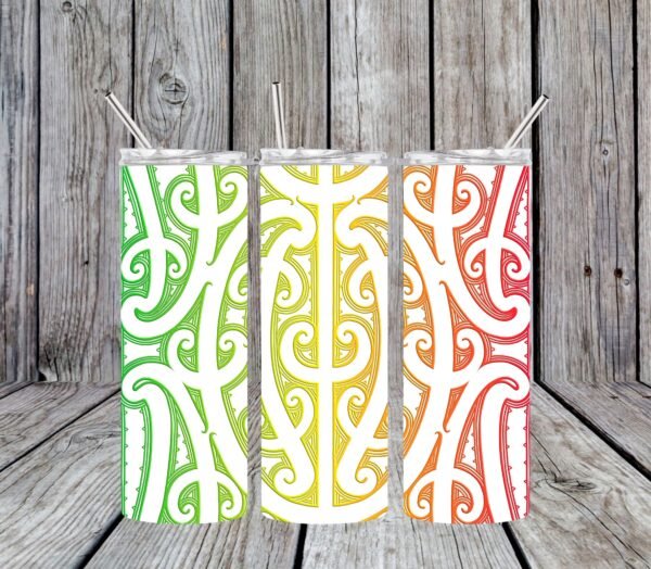 Maori-Inspired Rasta Stainless Steel Tumbler