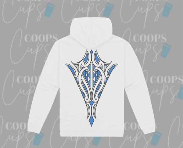 Pre-Order: Custom Hoodie with Blue Māori-Inspired Design