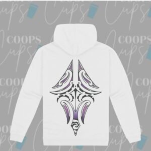 Pre-Order: Custom Hoodie with Purple Māori-Inspired Design