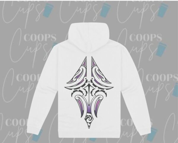 Pre-Order: Custom Hoodie with Purple Māori-Inspired Design