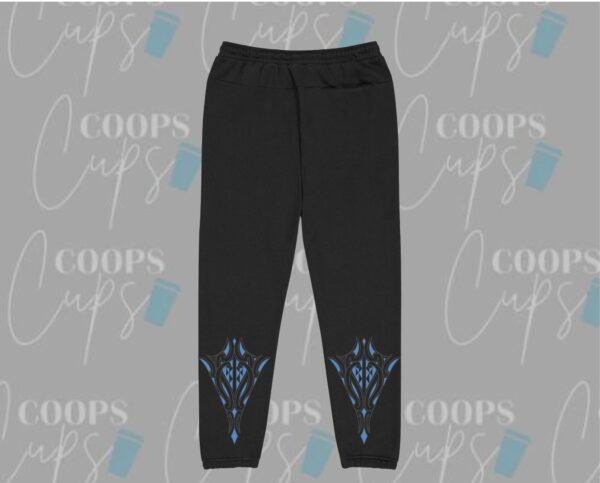 Pre-Order: Custom Track Pants with Blue Māori-Inspired Design - Image 3