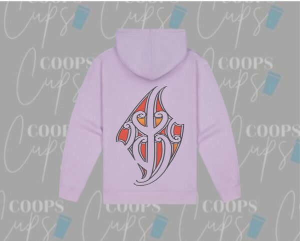 Pre-Order: Custom Hoodie with red Māori-Inspired Design - Image 6