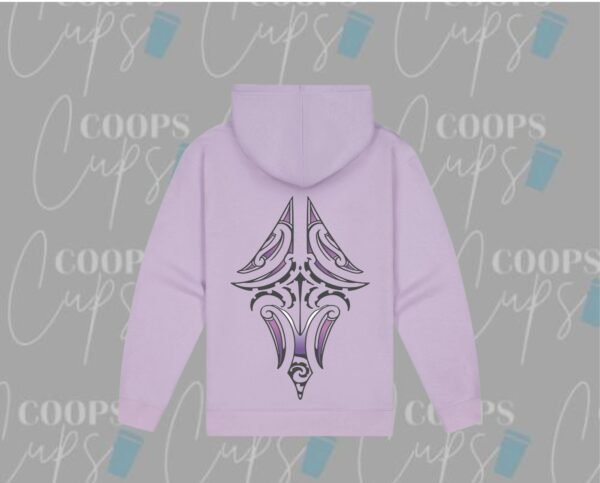 Pre-Order: Custom Hoodie with Purple Māori-Inspired Design - Image 6