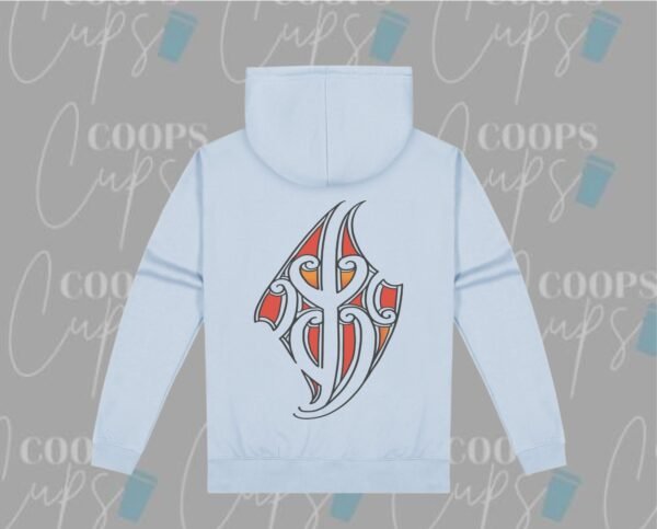 Pre-Order: Custom Hoodie with red Māori-Inspired Design - Image 5