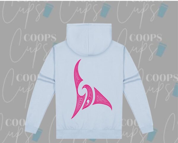 Pre-Order: Custom Hoodie with Pink Māori-Inspired Design - Image 6