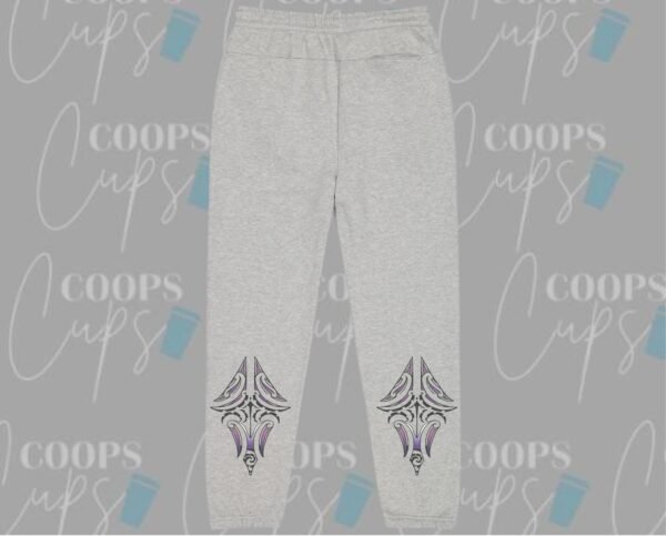 Pre-Order: Custom Track Pants with Purple Māori-Inspired Design