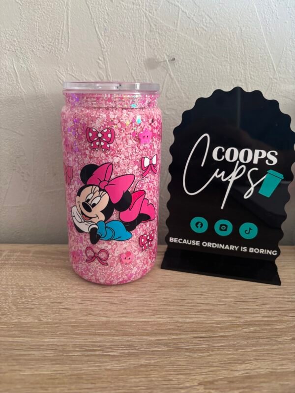 Minnie Mouse Snowglobe Tumbler