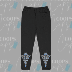 Pre-Order: Custom Track Pants with Blue/White Māori-Inspired Design