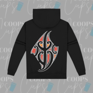 Pre-Order: Custom Hoodie with red/white Māori-Inspired Design