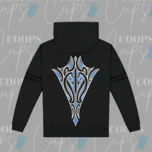 Pre-Order: Custom Hoodie with Blue/White Māori-Inspired Design