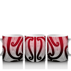 Black And Red Màori Mug