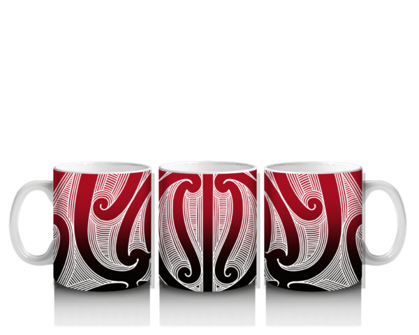 Black And Red Màori Mug