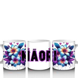Vibrant Māori Floral Mug