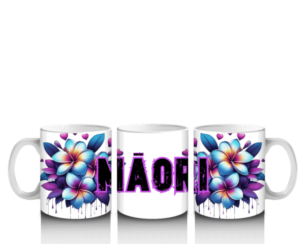 Vibrant Māori Floral Mug