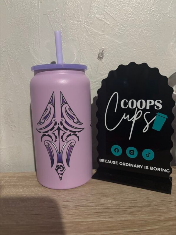 Lavender Māori Tumbler
