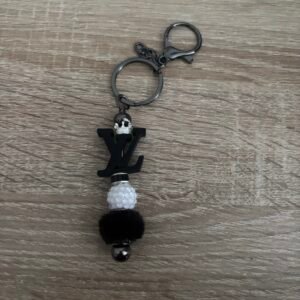 Lv Key Ring Black