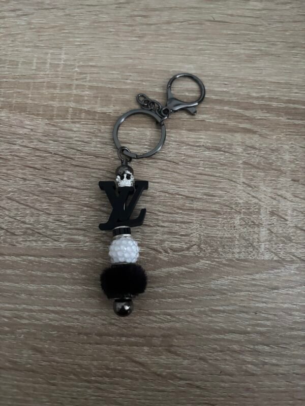 Lv Key Ring Black