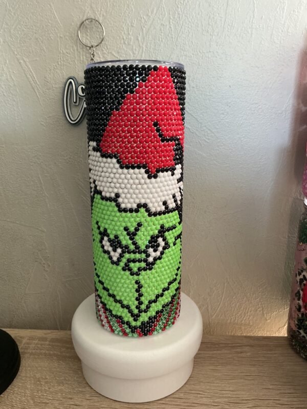 Grinch Rhinestone Tumbler