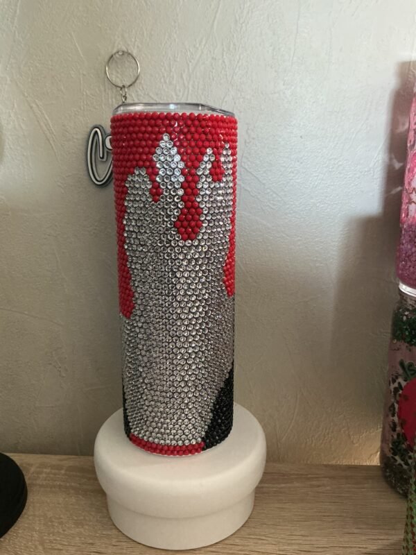 Ghost Face Rhinestone Tumbler - Image 2