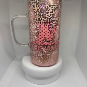 L.V Glass Handled Snowglobe