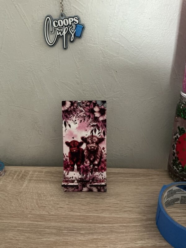 Highland Cow Phone Stand